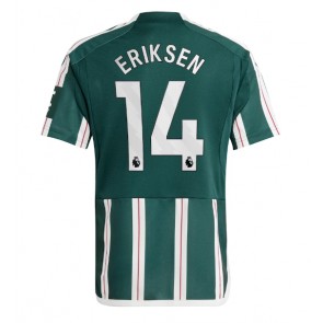 Manchester United Christian Eriksen #14 Replika Udebanetrøje 2023-24 Kortærmet